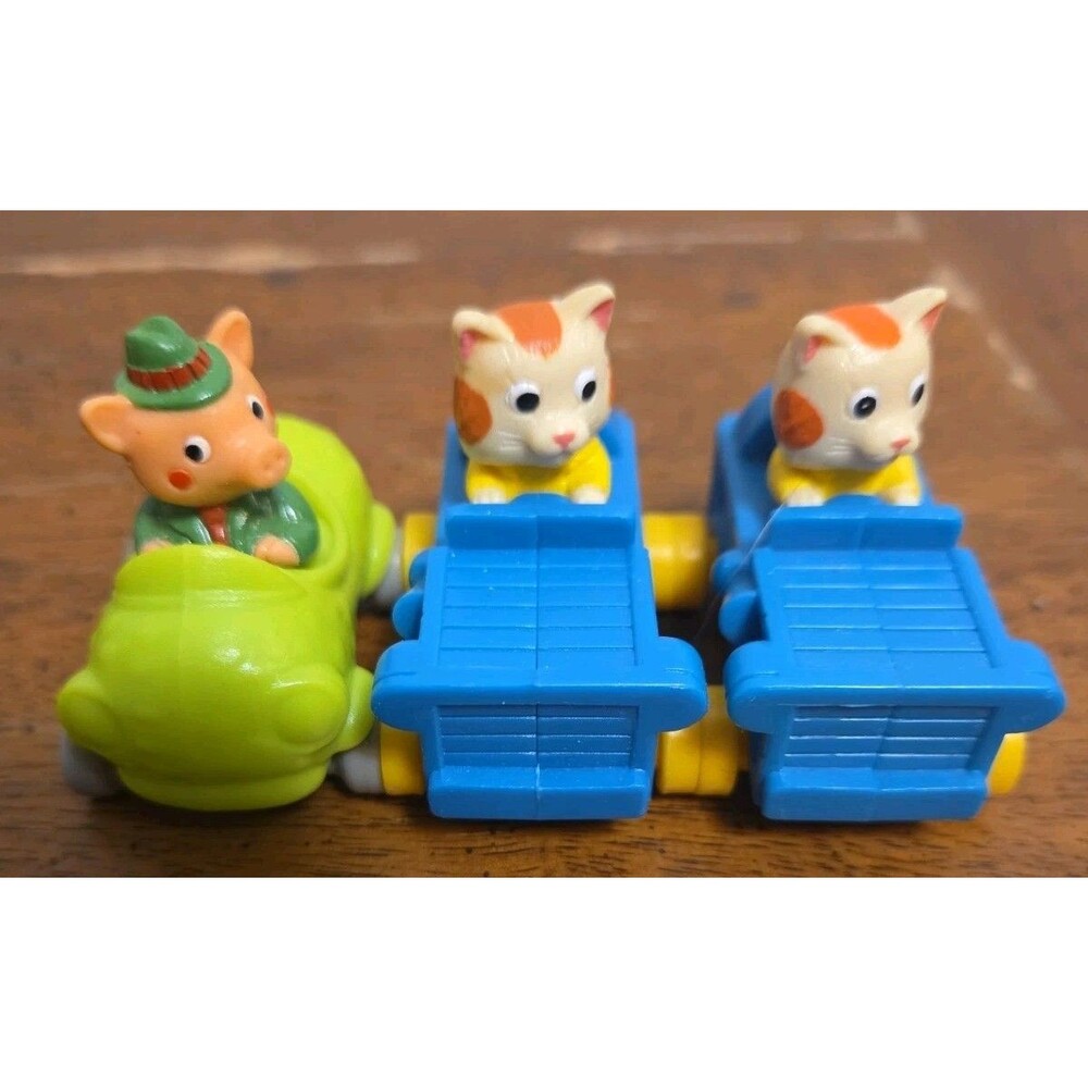 The Busy World of Richard Scarry 1994 McDonald's Happy Meal Toy Lot of 3 Vintage